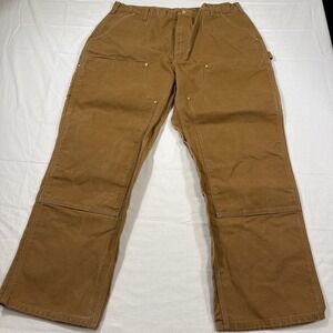 PANTS DOUBLE KNEE VTG Carhartt B01-BRN MENS 40x30 USA Union Made Workwear